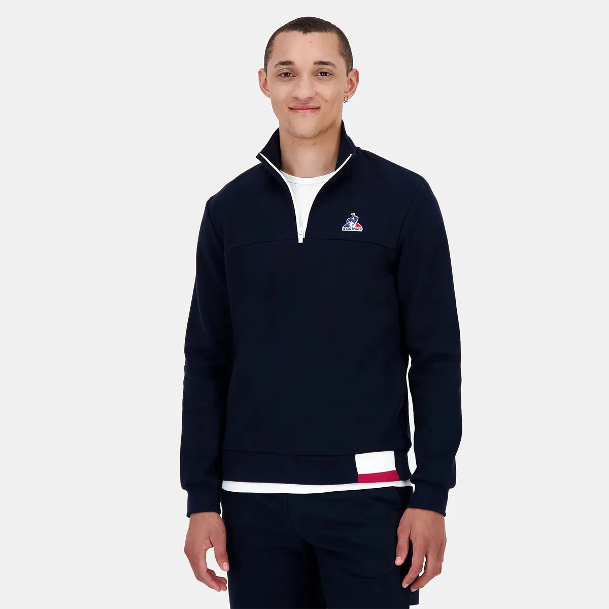 Felpa Le Coq Sportif Tricolore 1/2 Zip