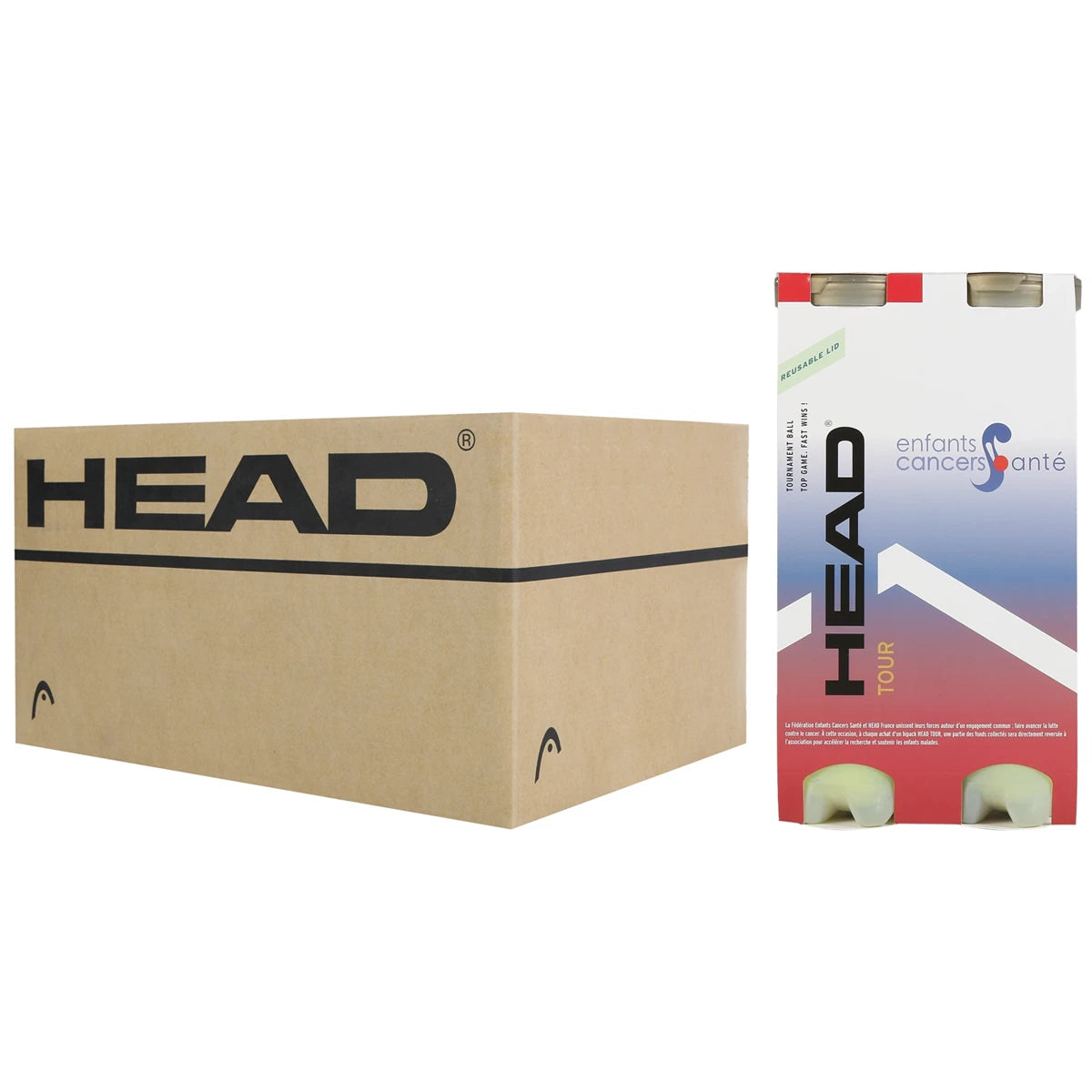 Cartone da 18 Bipack da 4 Palline Head Tour Ecs