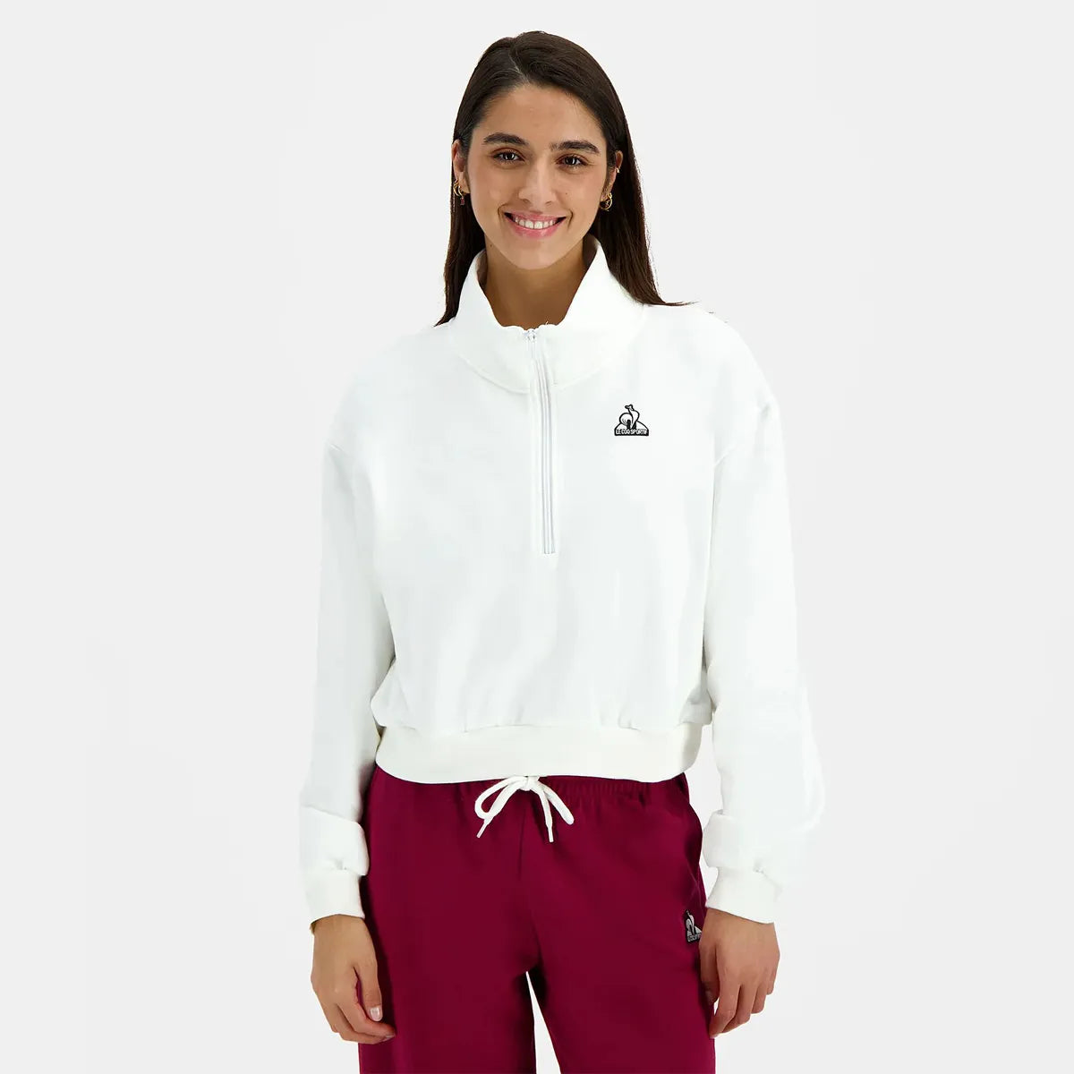 Felpa Le Coq Sportif Donna Heritage 1/2 Zip