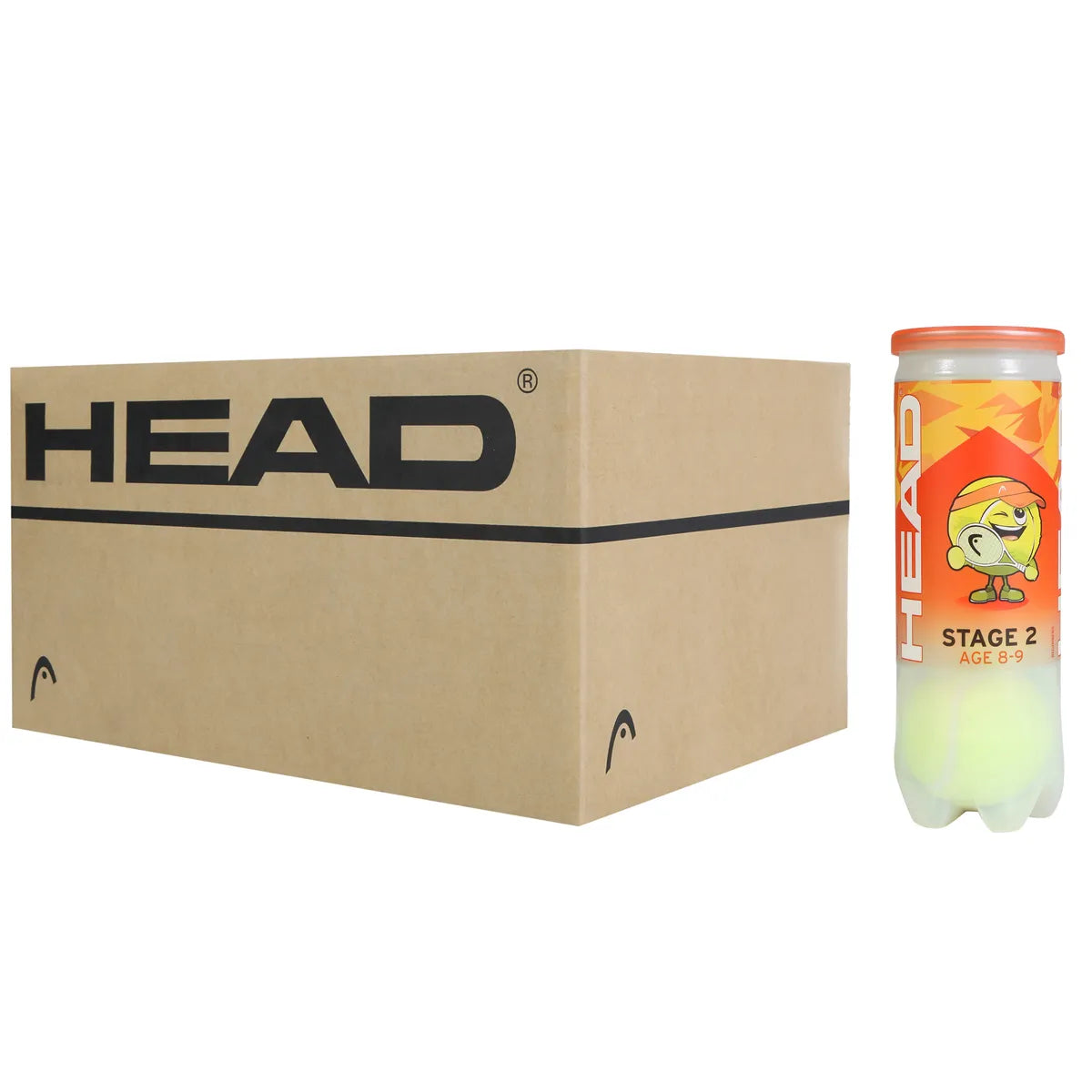 Cartone da 24 Tubetti da 3 Palline Head Tip Orange