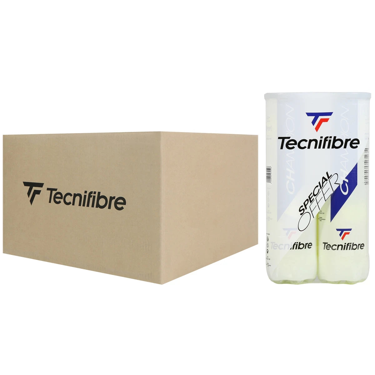 Cartone 18 Bipack da 4 Palline Tecnifibre Champion