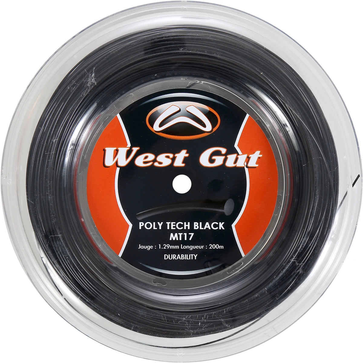 Bobina Tennis West Gut Mt17 Poly Tech Black (Bobina - 200M)