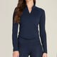 T-Shirt Manica Lunga Wilson Donna Baseline Half-Zip
