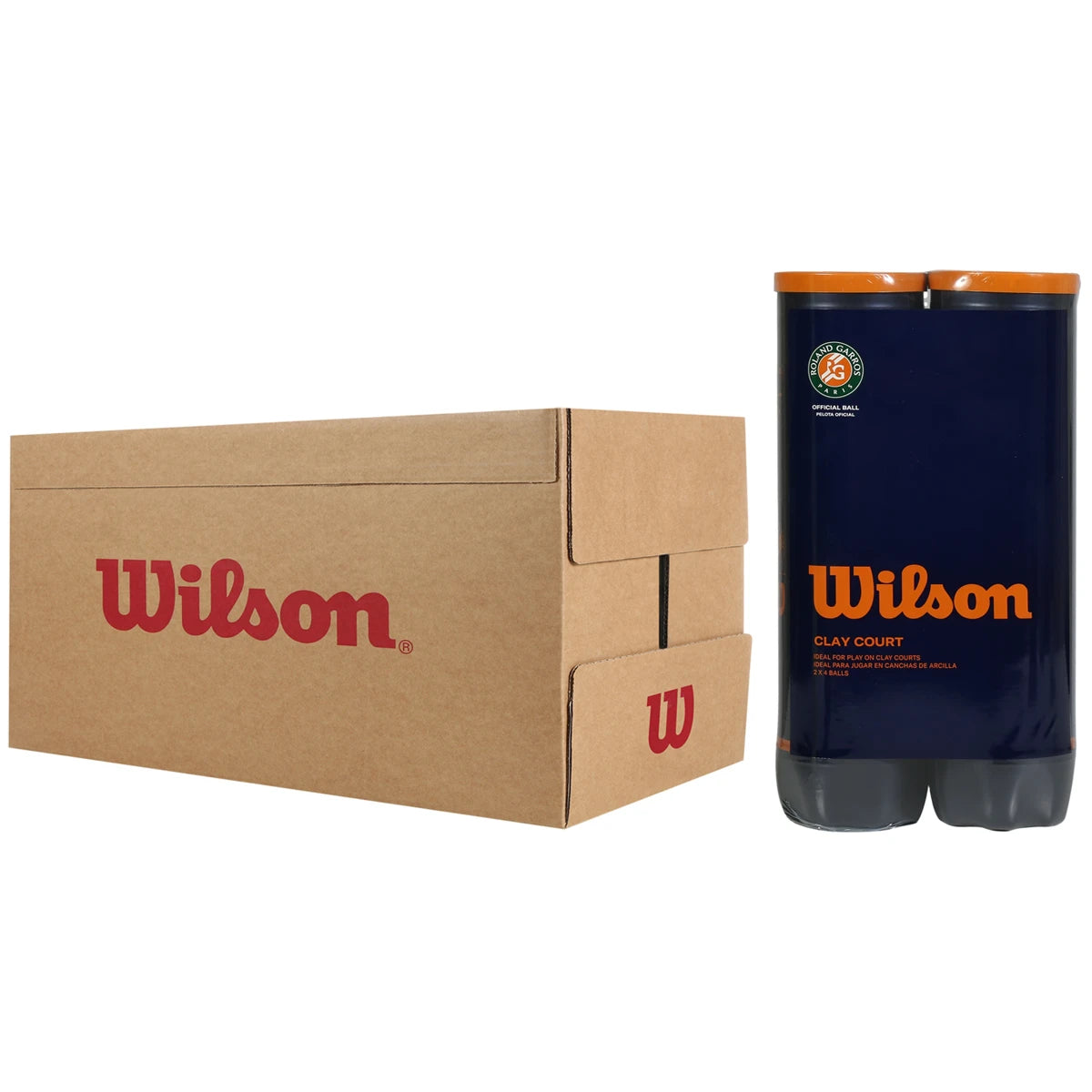 Cartone da 9 Bipack da 4 Palline Wilson Roland Garros Official Clay