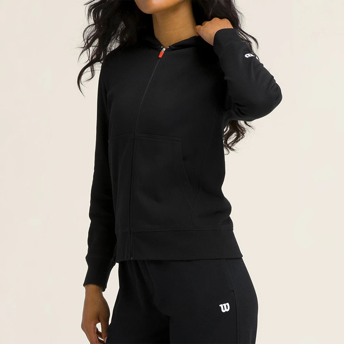 Felpa con cappuccio Wilson Donna Team Zip