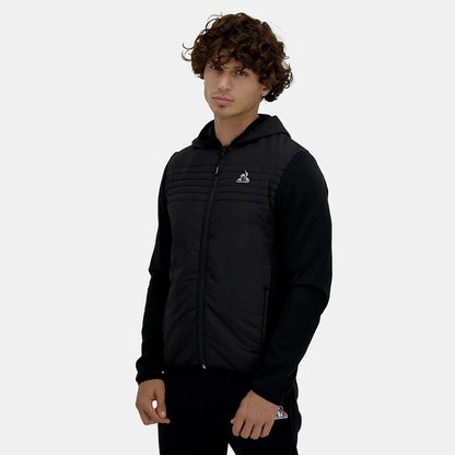Giacca Le Coq Sportif Ibrida Con Cappuccio