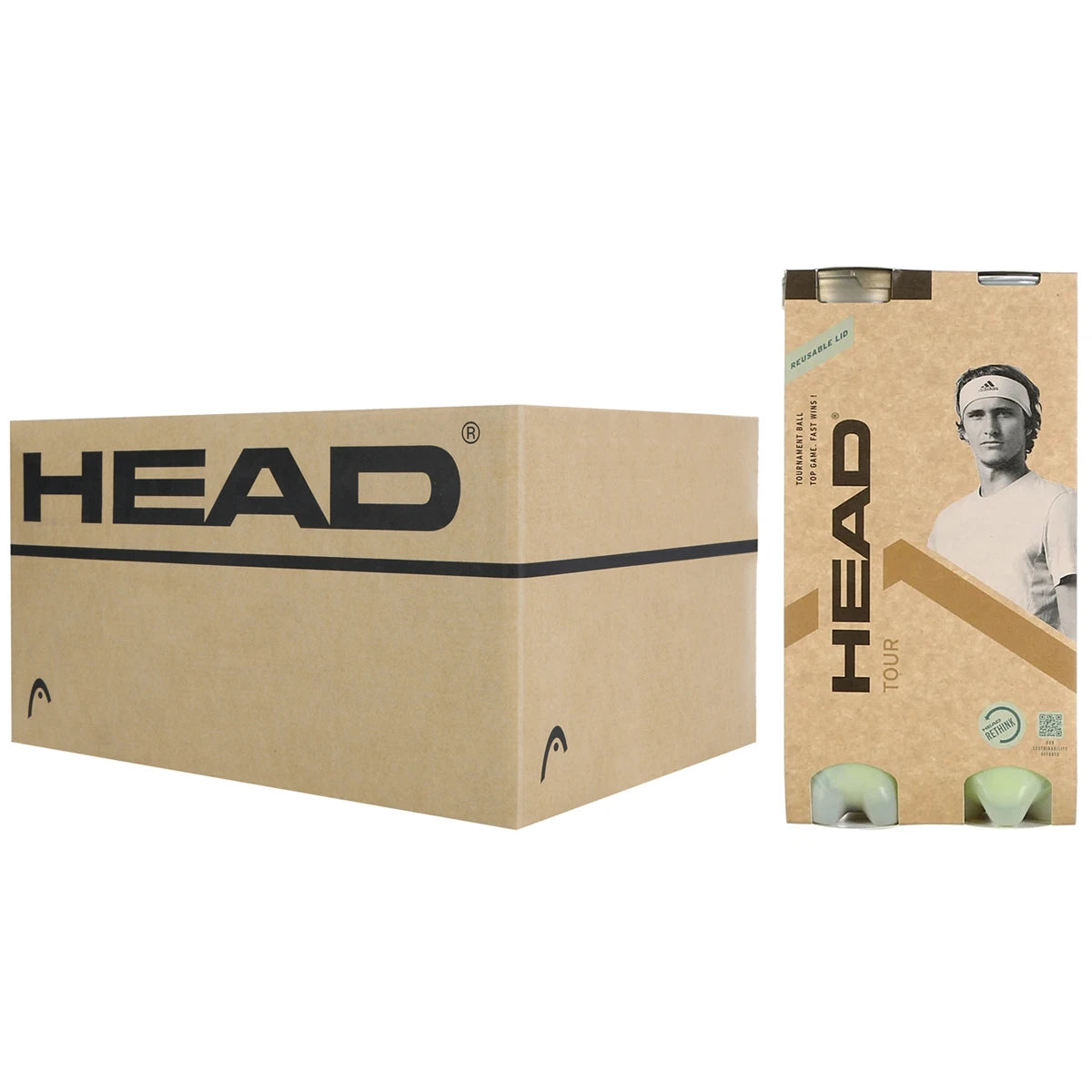Cartone da 18 Bipack da 4 Palline Head Tour Xt