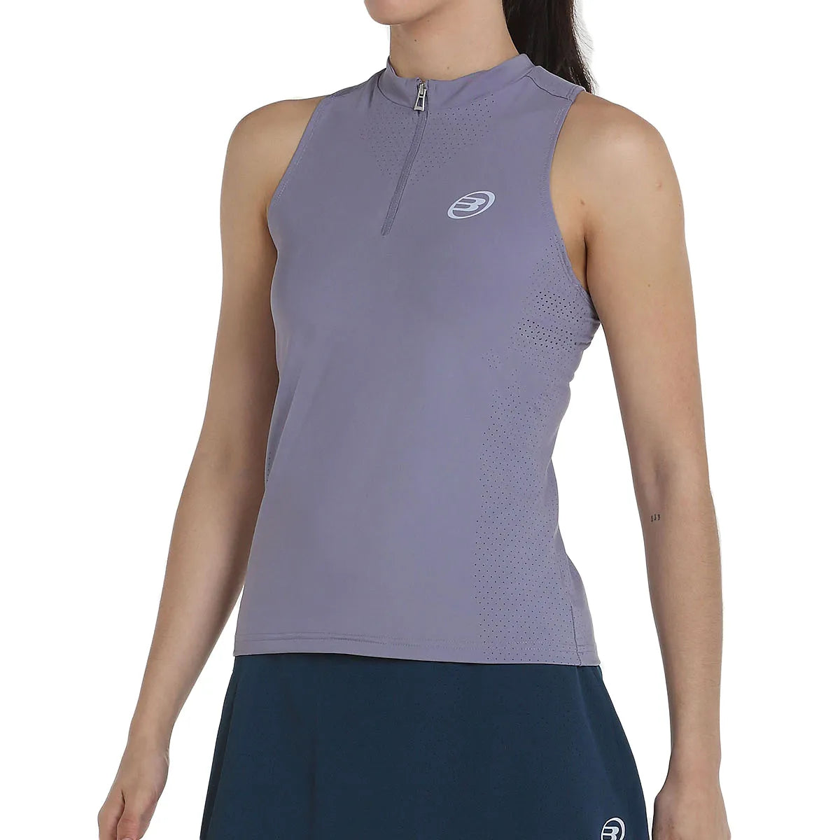 Canotta Bullpadel Donna Pure Color 1/4 Zip Ourol