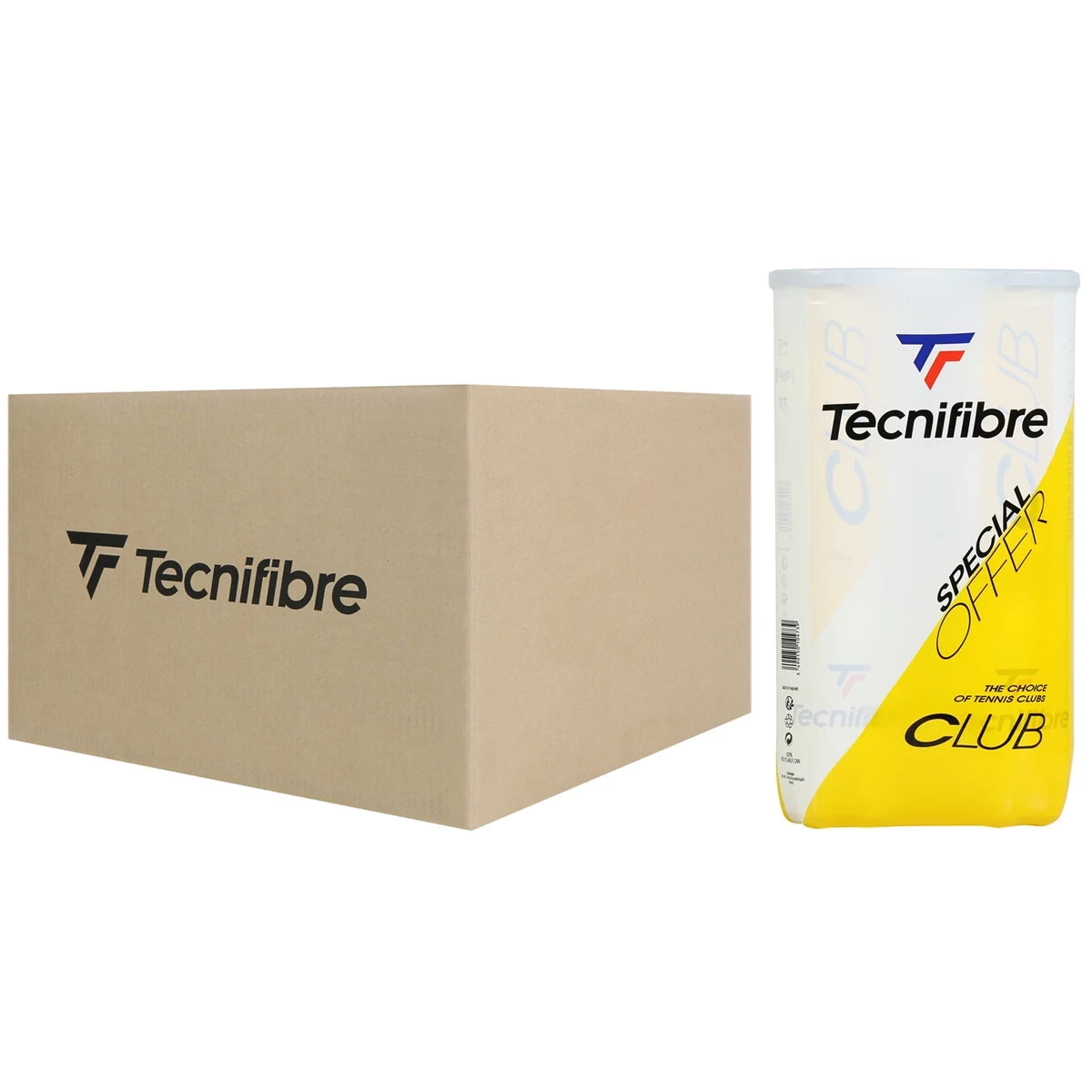 Cartone 18 Bipack da 4 Palline Tecnifibre Club