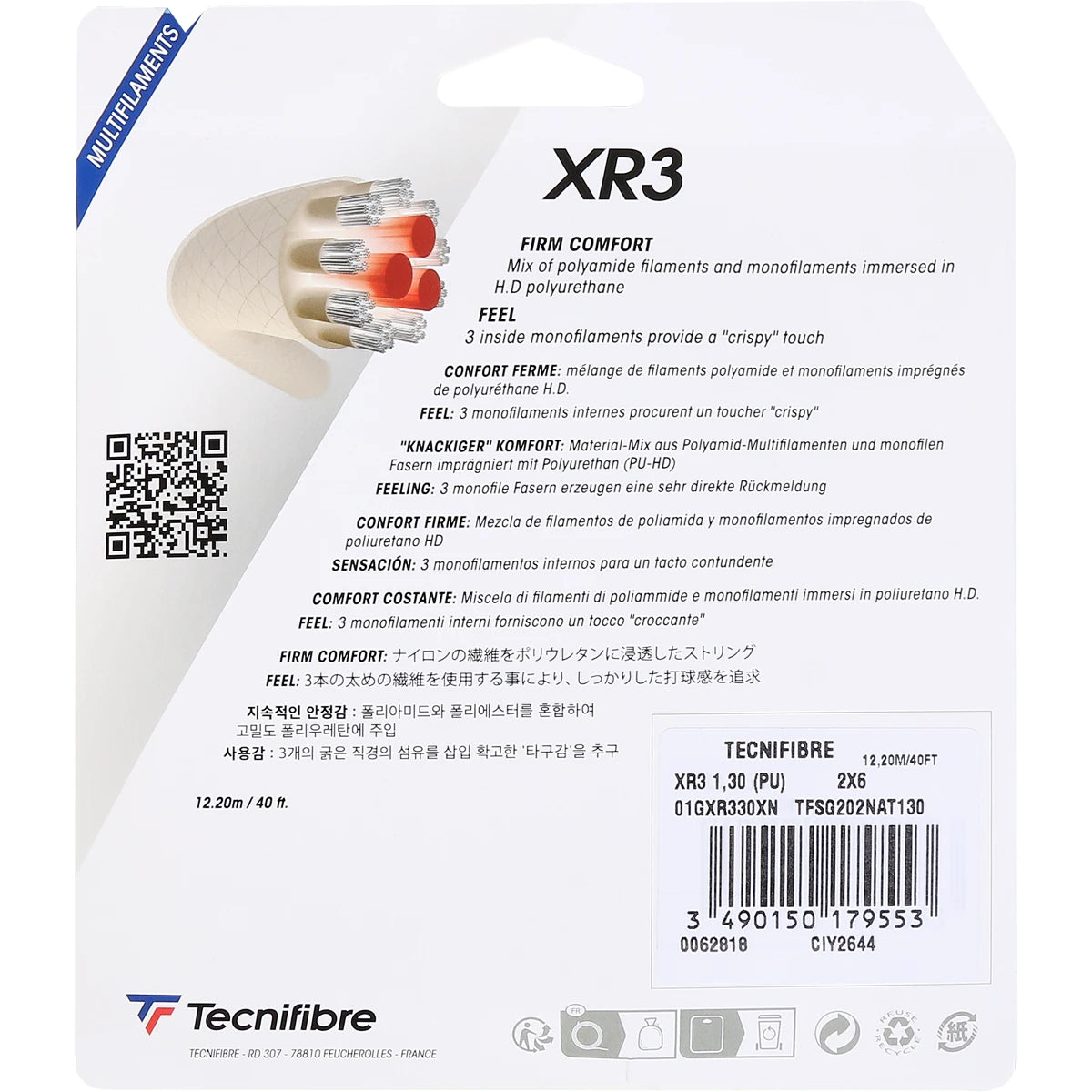 Corda Tecnifibre Xr3 (12,2 Metri)
