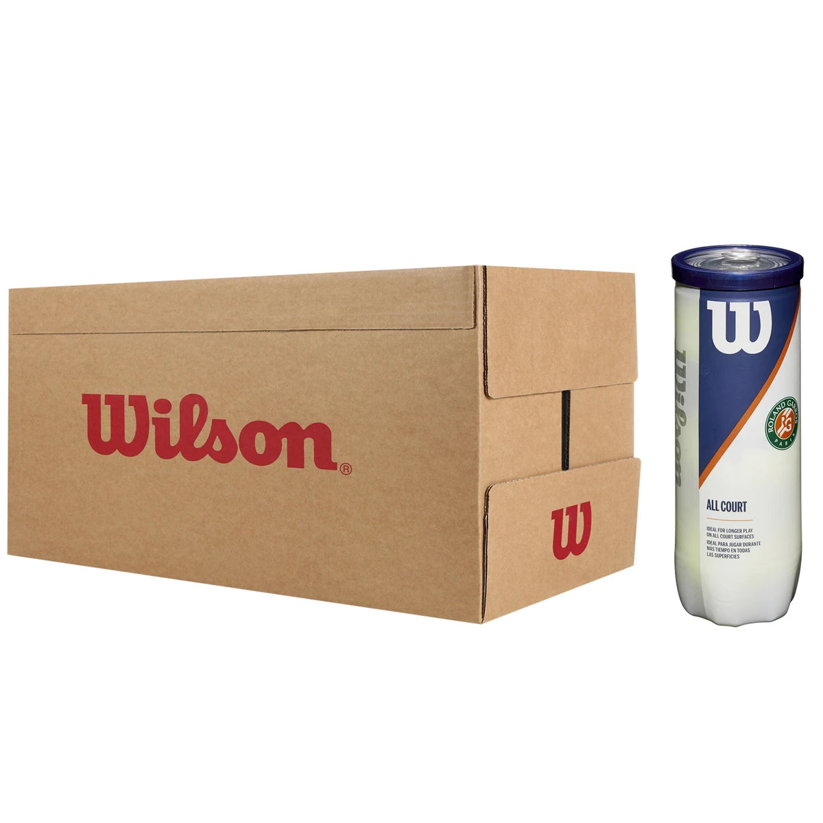 Cartone da 24 Tubetti da 3 Palline Wilson Roland Garros All Court
