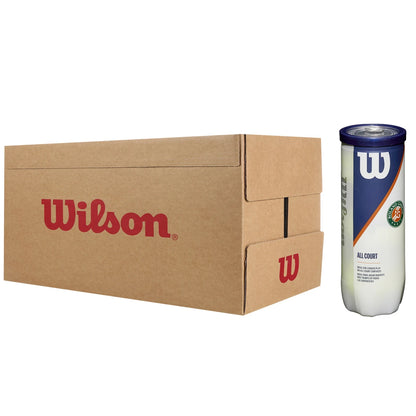 Cartone da 24 Tubetti da 3 Palline Wilson Roland Garros All Court