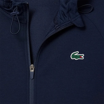 Felpa Lacoste Core Performance con Cappuccio Fz Mesh