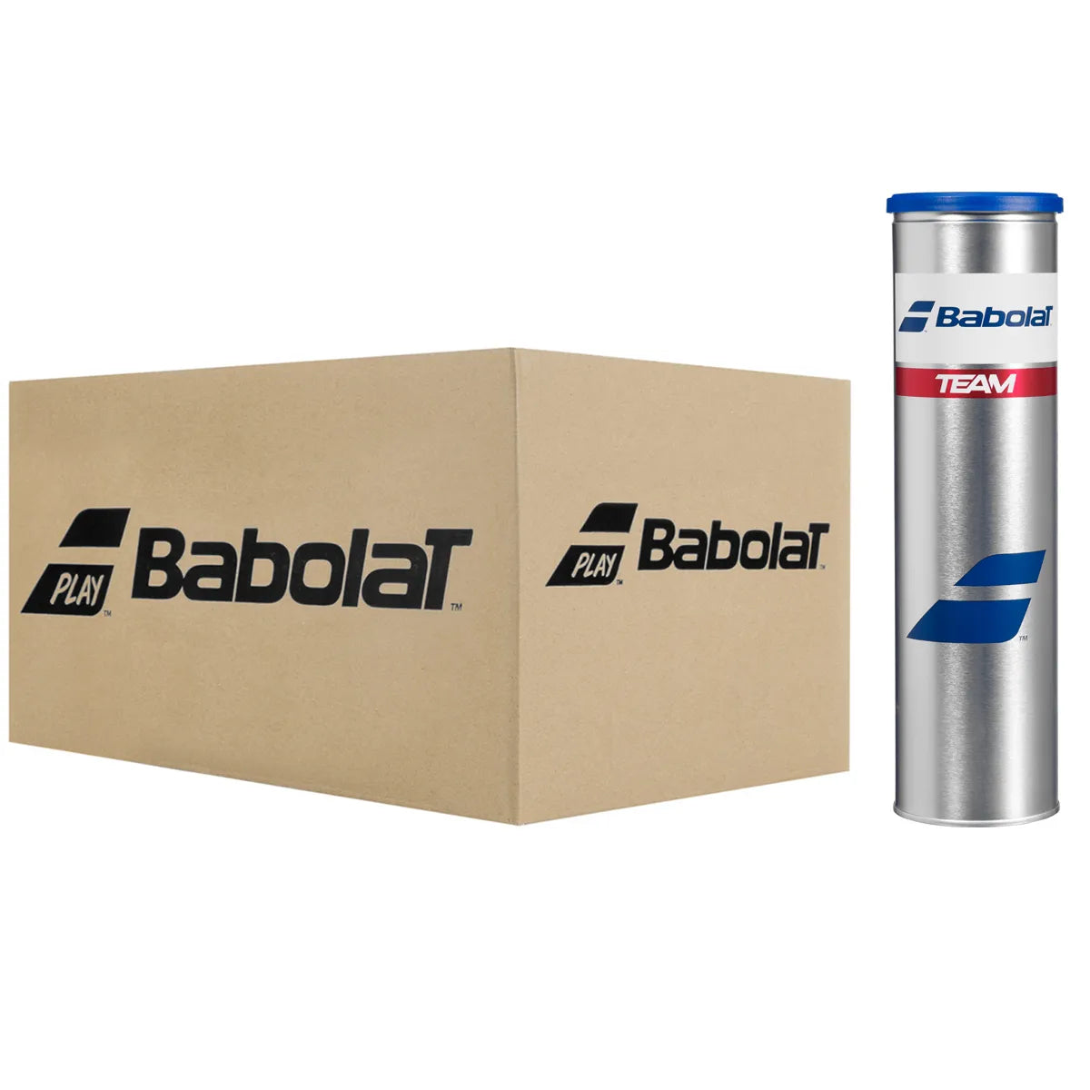 Scatola da 18 Tubetti da 4 Palline Babolat Team