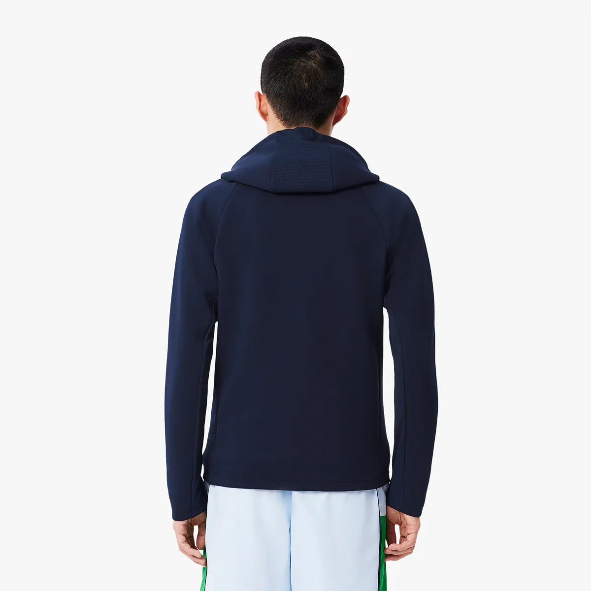 Felpa Lacoste Core Performance con Cappuccio Fz Mesh