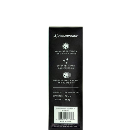Confezione da 3 Palline da pickleball Pro Kennex Indoor Premium (26 Fori)