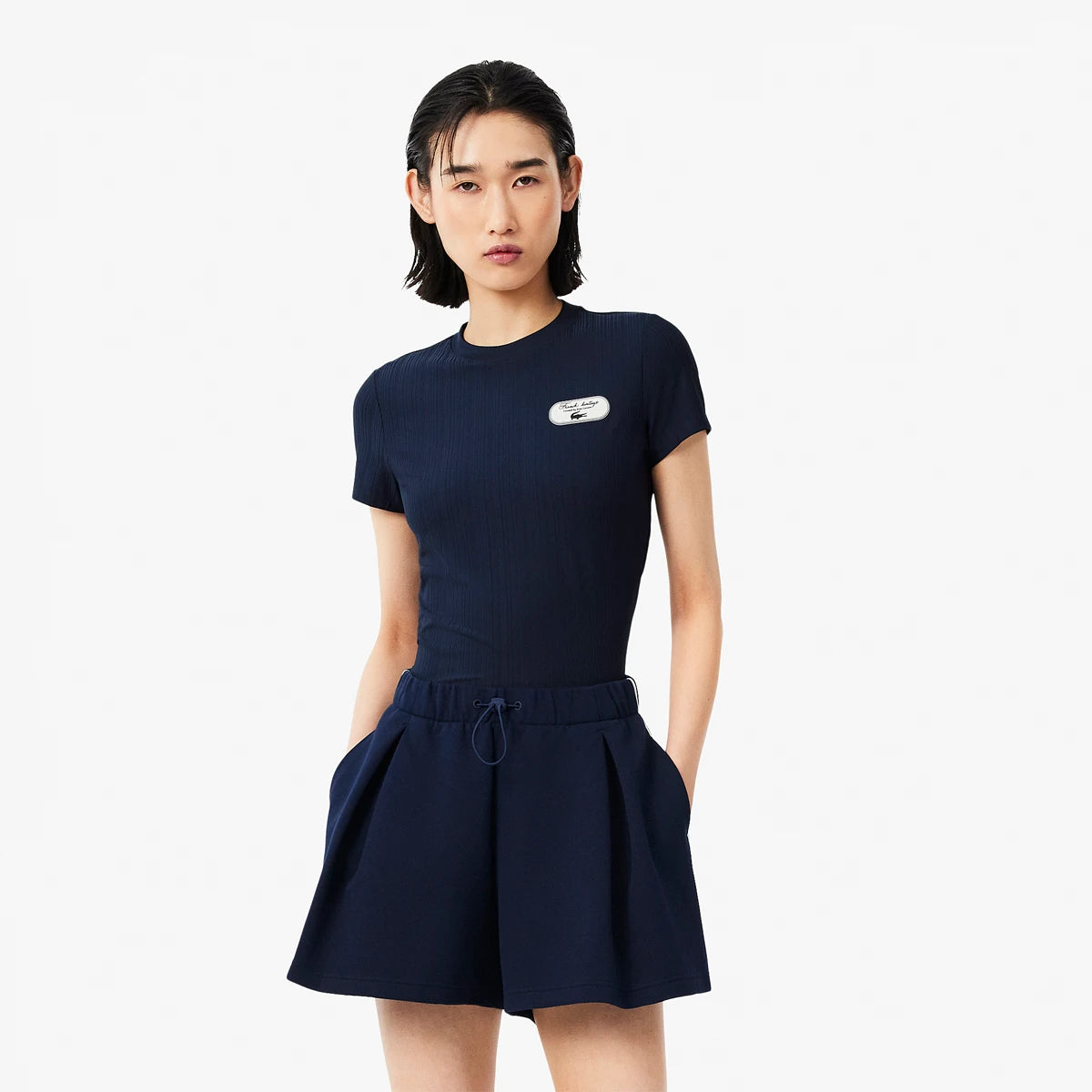 T-Shirt Donna Lacoste Heritage