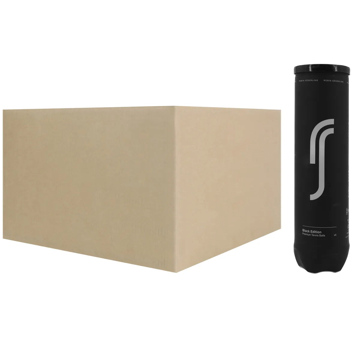 Cartone da 18 Tubetti da 4 Palline Robin Soderling All Court Black Edition