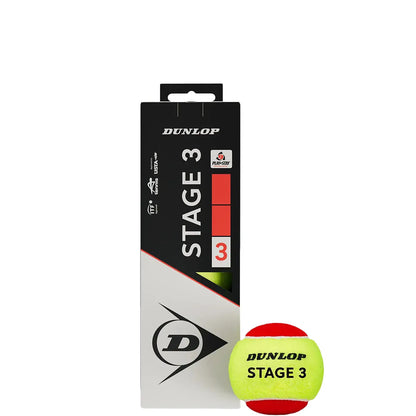 Sacchetto da 3 Palline Dunlop Mini Tennis Stage 3