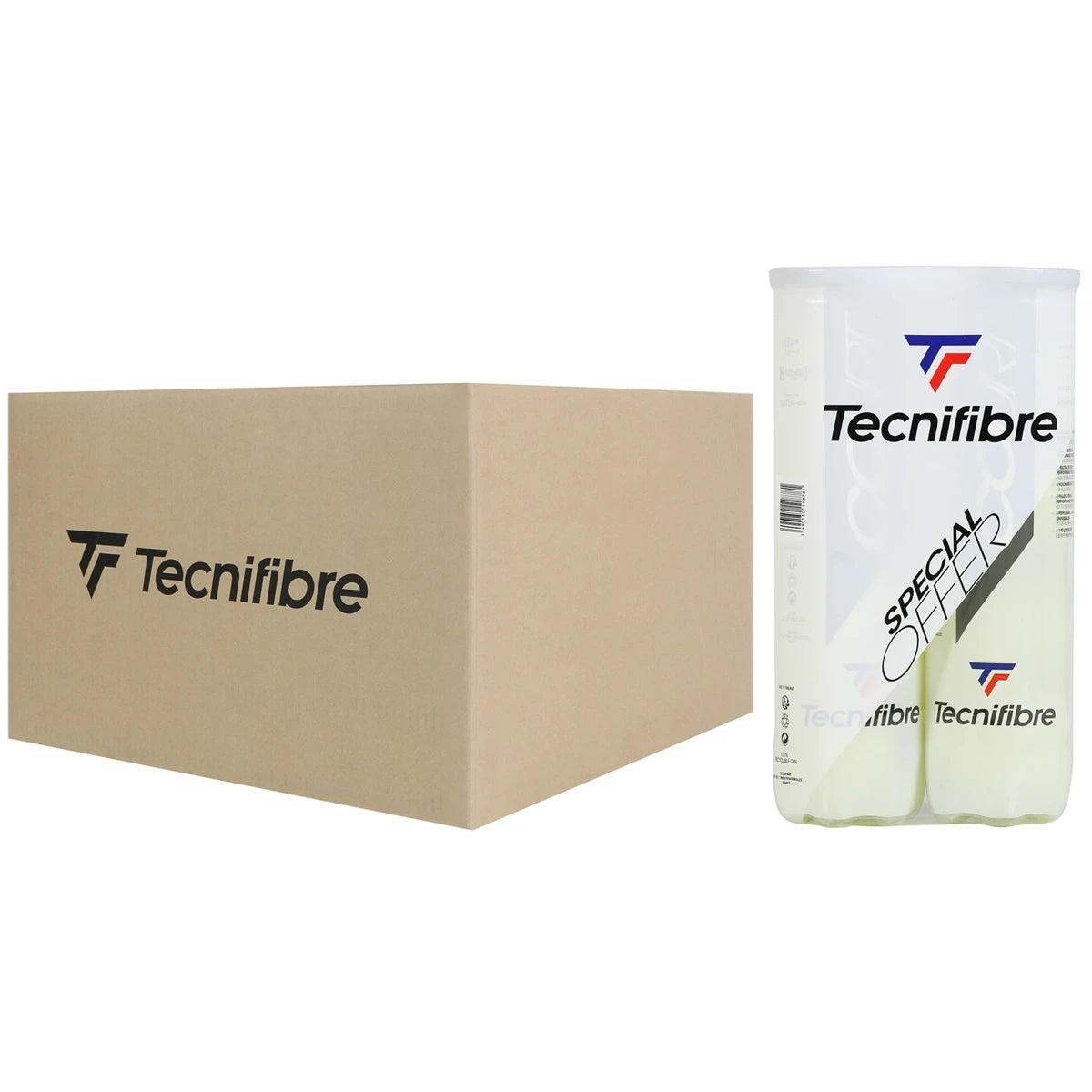 Cartone da 18 Bipack da 4 Palline Tecnifibre Court
