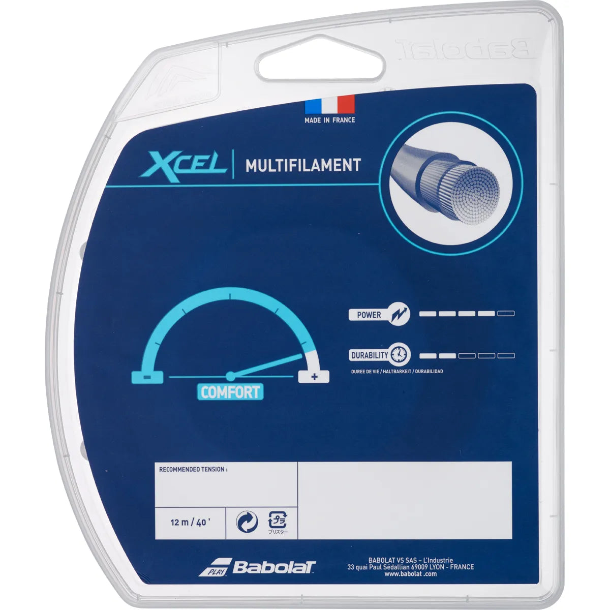 Corda Babolat Xcel (12 Metri)