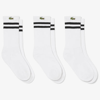 3 Paia di Calze Lacoste Junior Core Performance