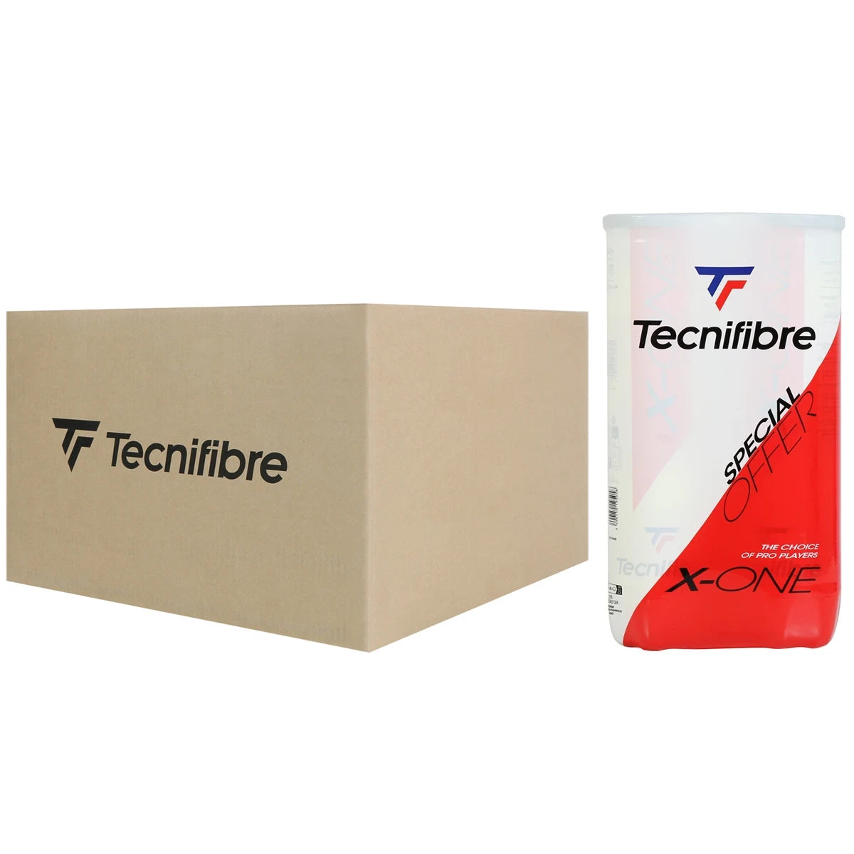 Cartone da 18 Bipack da 4 Palline Tecnifibre X-One
