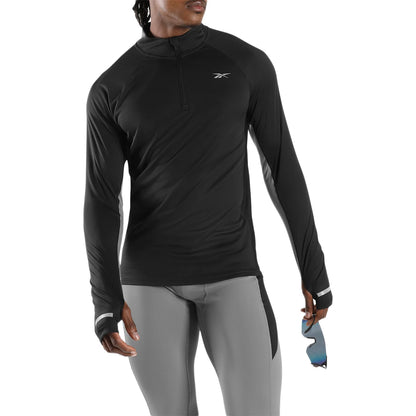 T-Shirt Maniche Lunghe Reebook Id Manica Lunga Vector 1/4 Zip