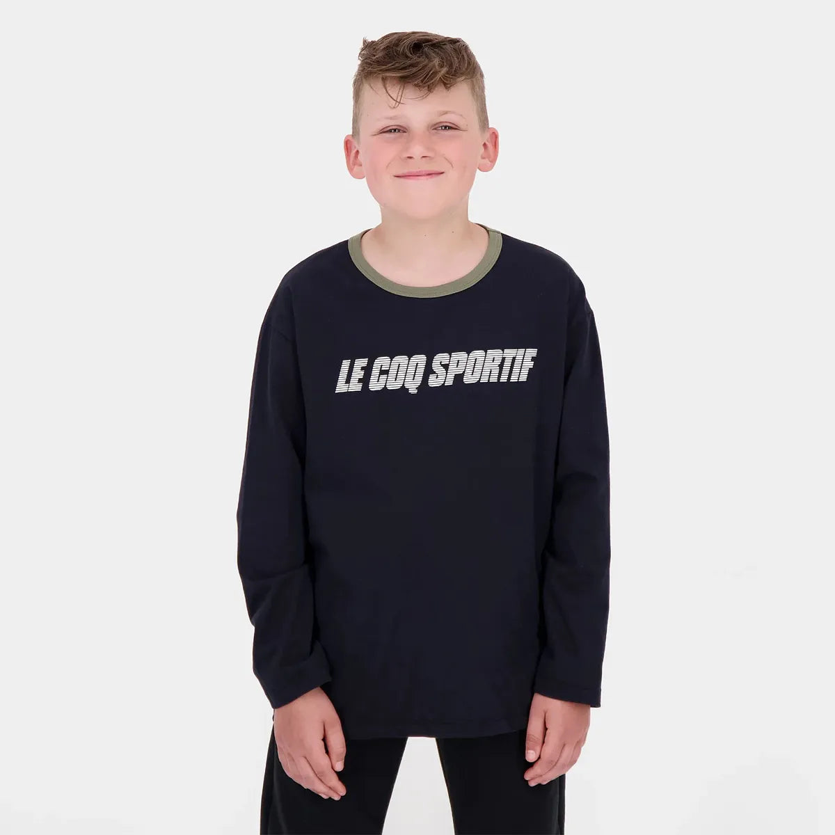 T-Shirt Le Coq Sportif Junior Maniche Lunghe Grafica