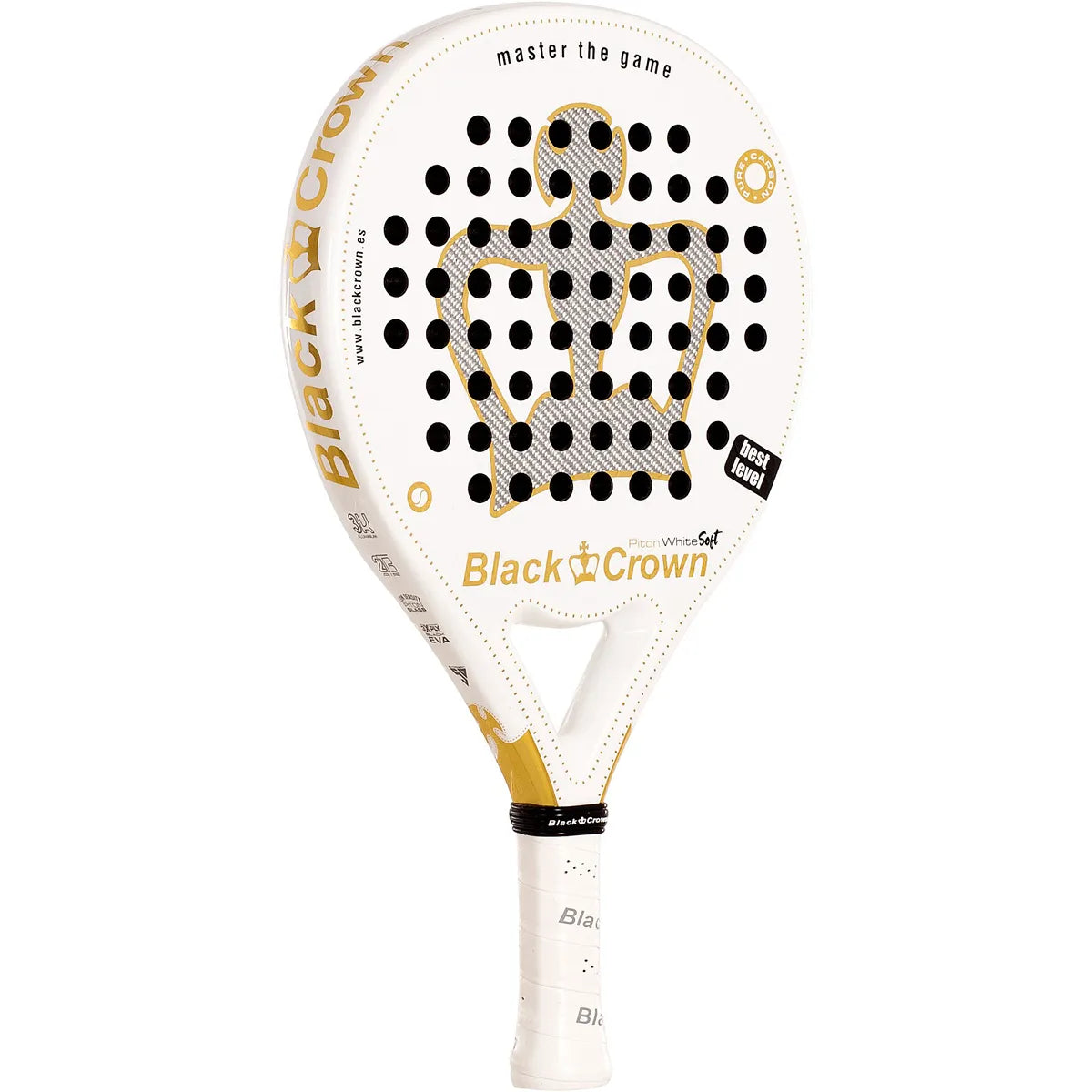 Racchetta da padel Black Crown Piton White Soft