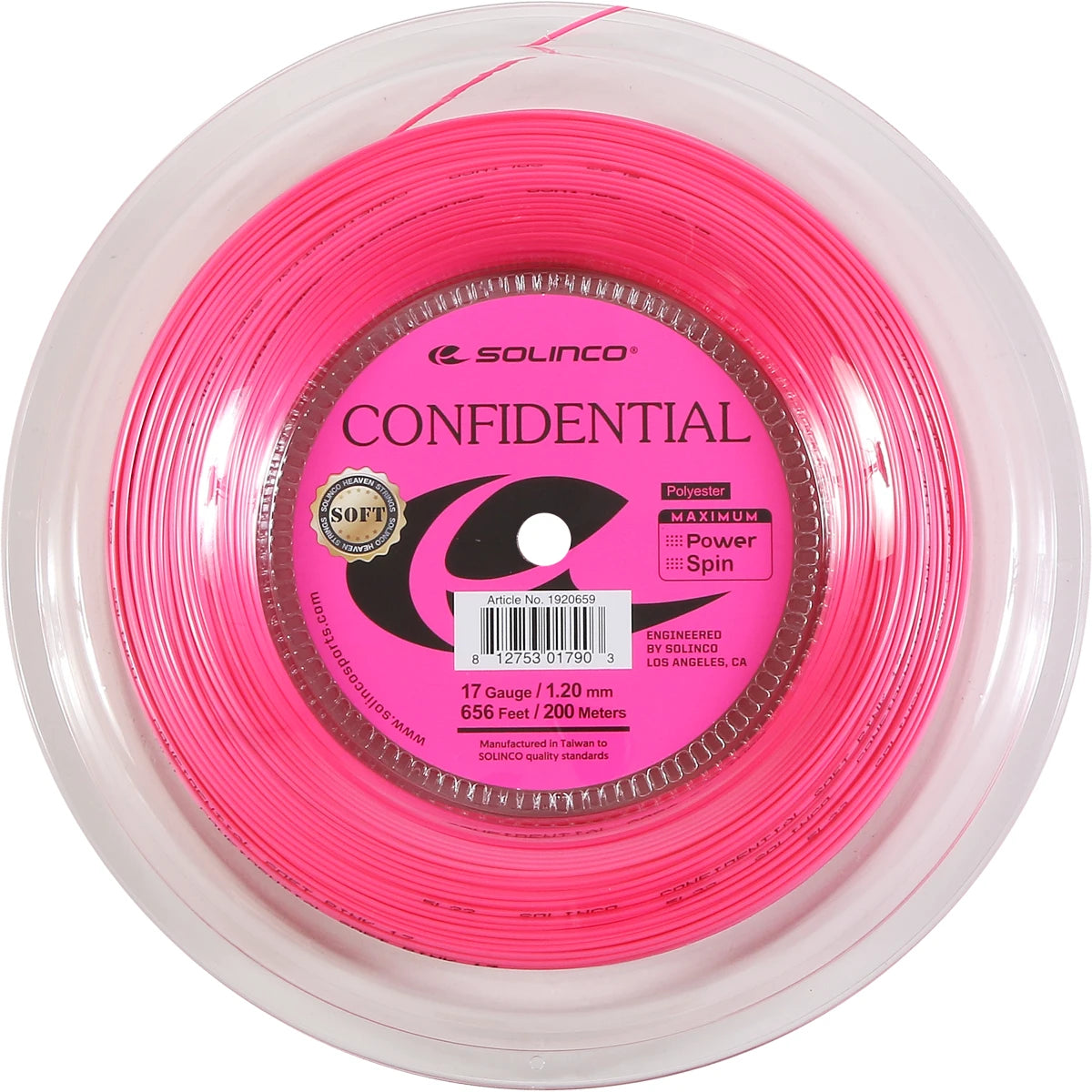Bobina Solinco Confidential Soft Pink (200 Metri)