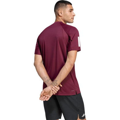 T-Shirt adidas Uomo Club 3 Strisce