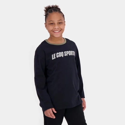 T-Shirt Le Coq Sportif Junior Maniche Lunghe Grafica