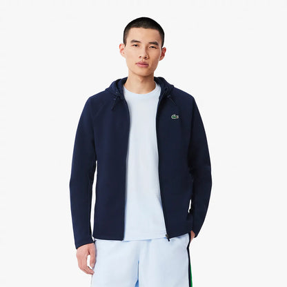 Felpa Lacoste Core Performance con Cappuccio Fz Mesh