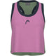 Canotta Crop Head Donna Perf Play