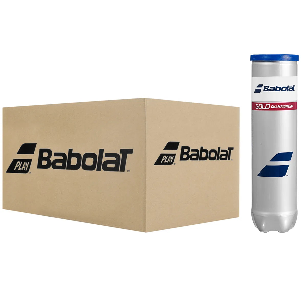 Scatola da 18 Tubetti da 4 Palline Babolat Gold Championship