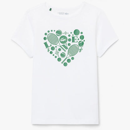 T-Shirt Lacoste Junior Ragazza Core Performance Graphic