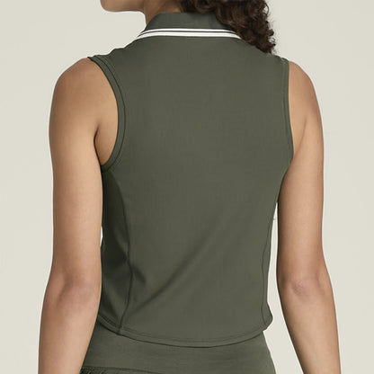Polo Wilson Donna Rib Senza Maniche