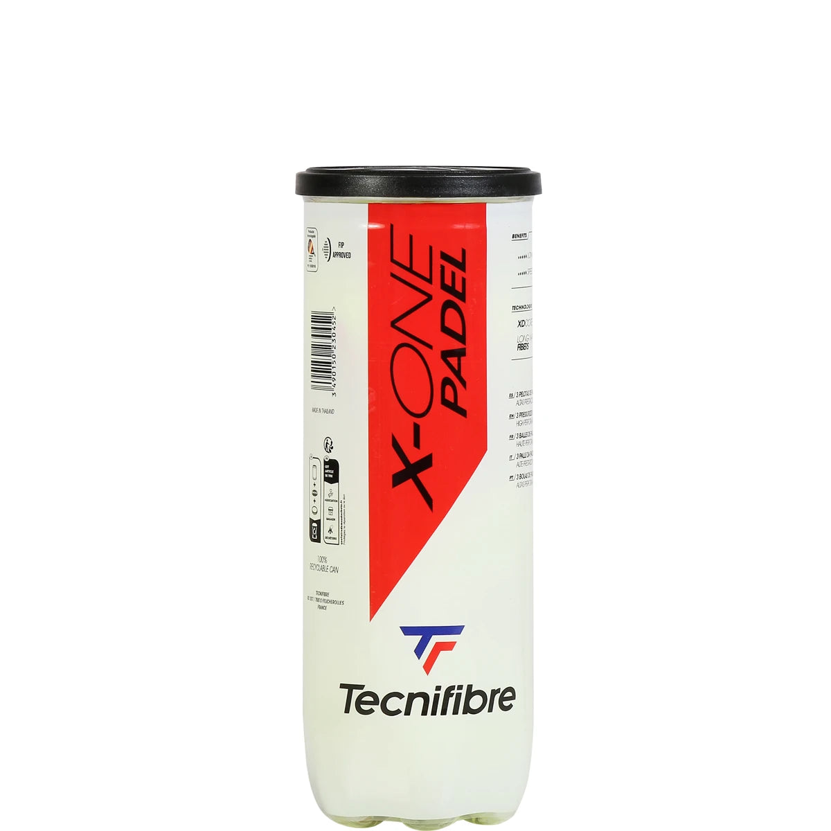 Tubetto da 3 Palline da padel Tecnifibre X-One