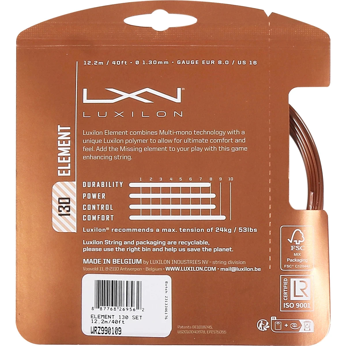 Corda Luxilon Element (12 Metri)
