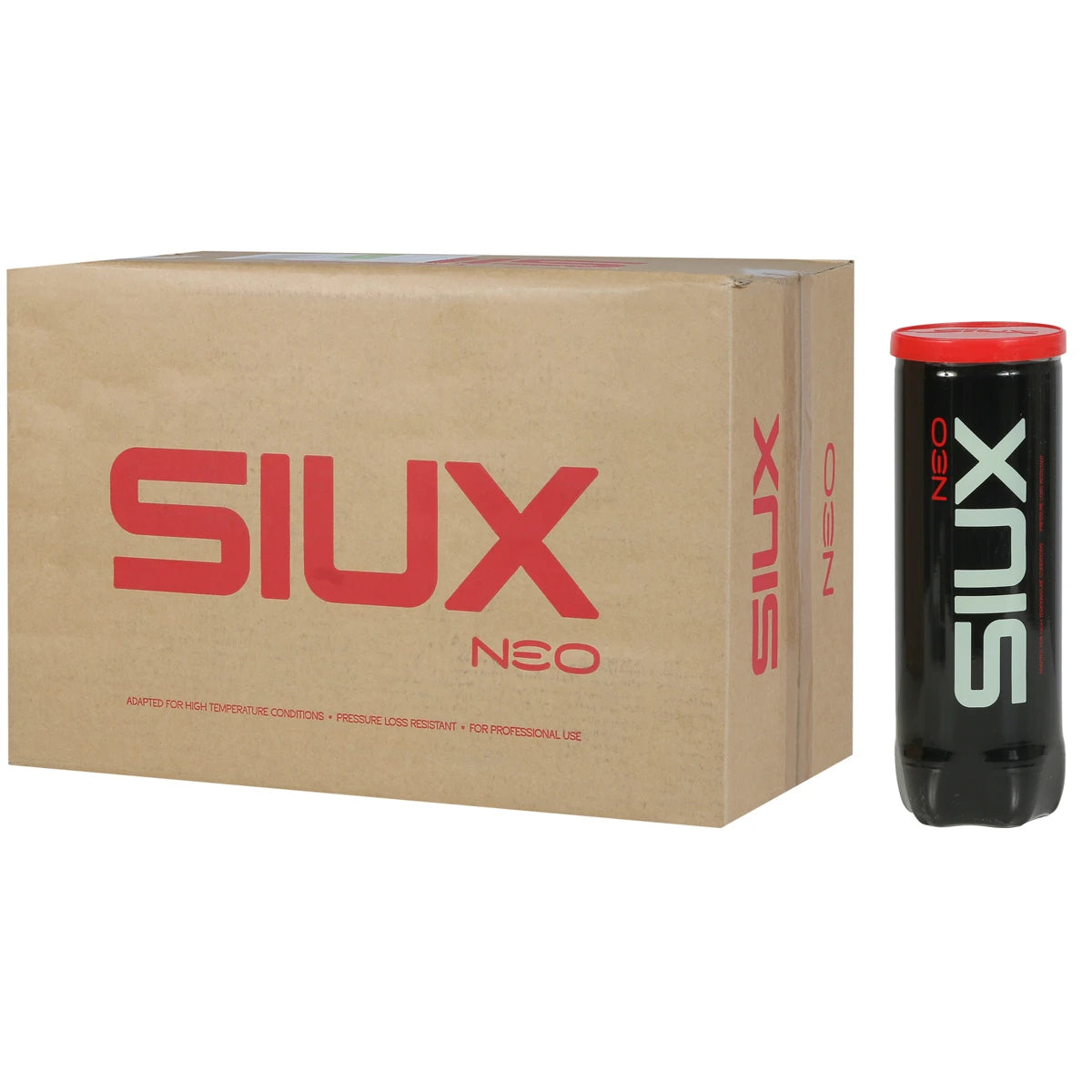 Cartone da 24 Tubetti da 3 Palline da padel Siux Neo
