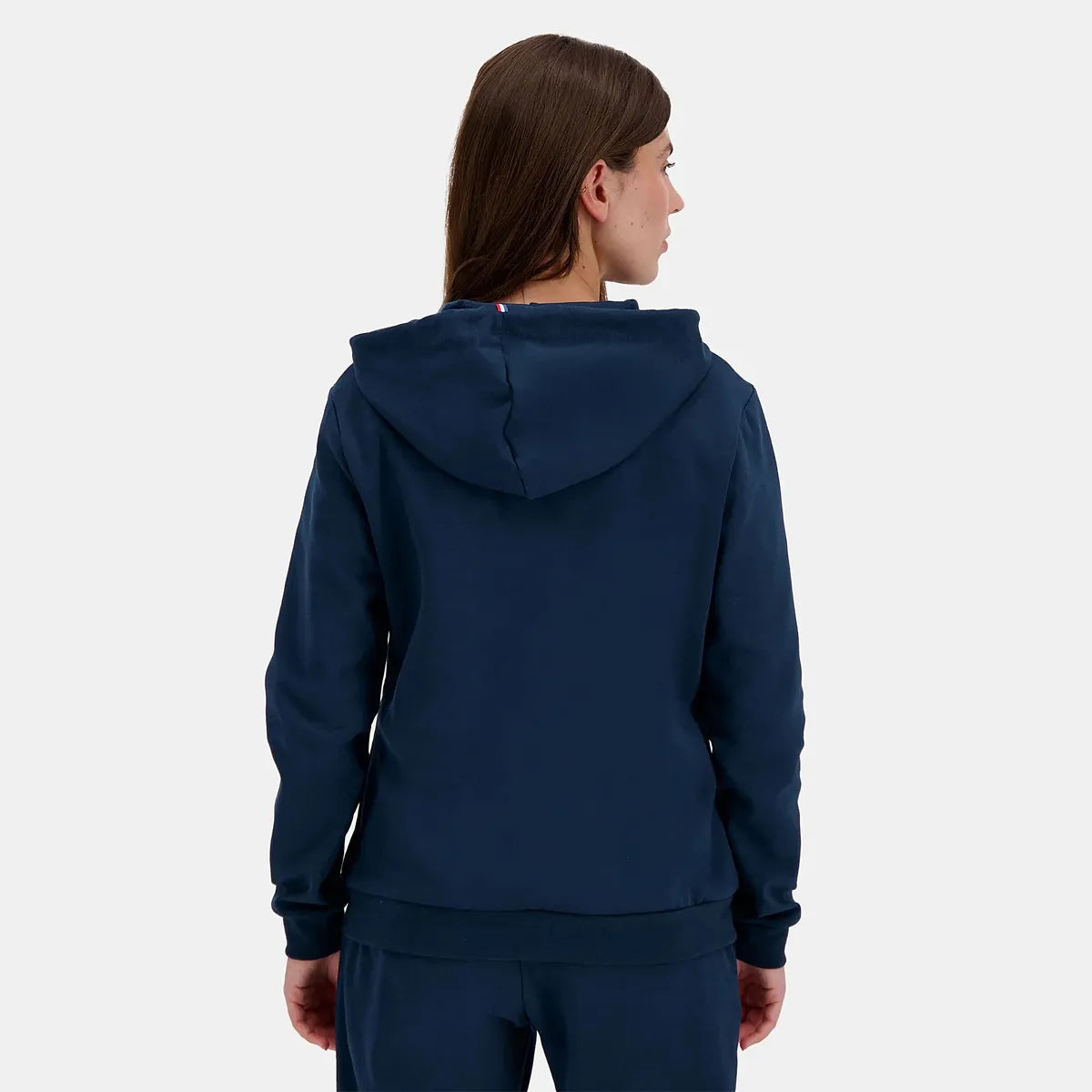 Felpa Le Coq Sportif Donna Essenziale Fz Con Cappuccio