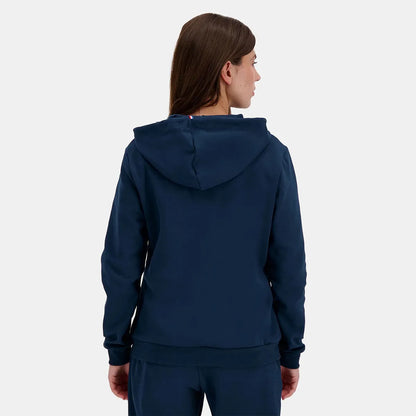 Felpa Le Coq Sportif Donna Essenziale Fz Con Cappuccio