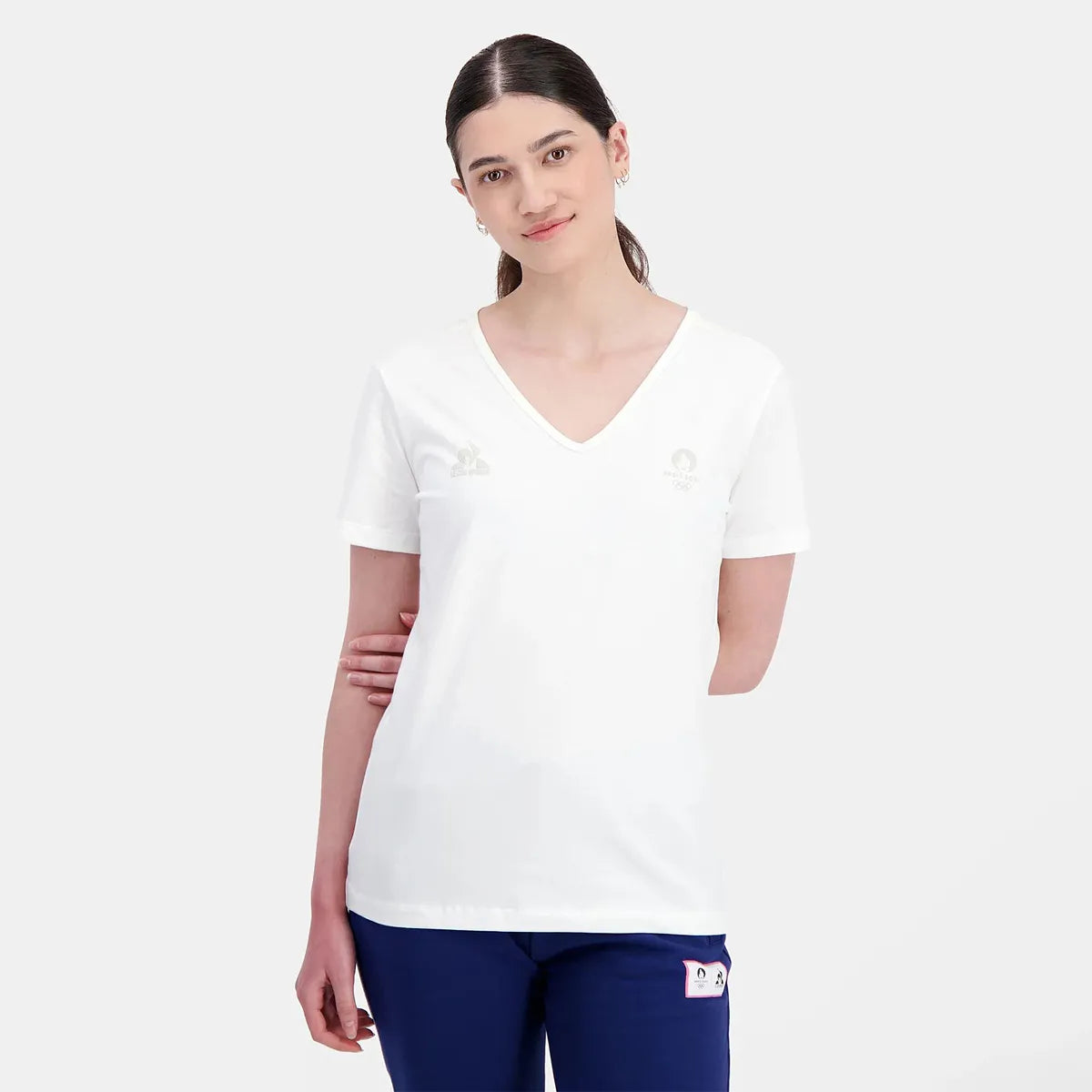 T-Shirt Le Coq Sportif Collo a V Paris 2024 Essentiel