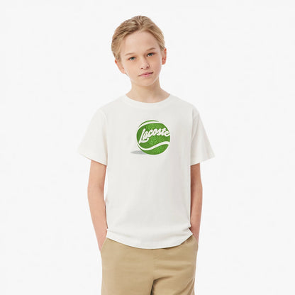 T-Shirt Lacoste Junior Palline da tennis