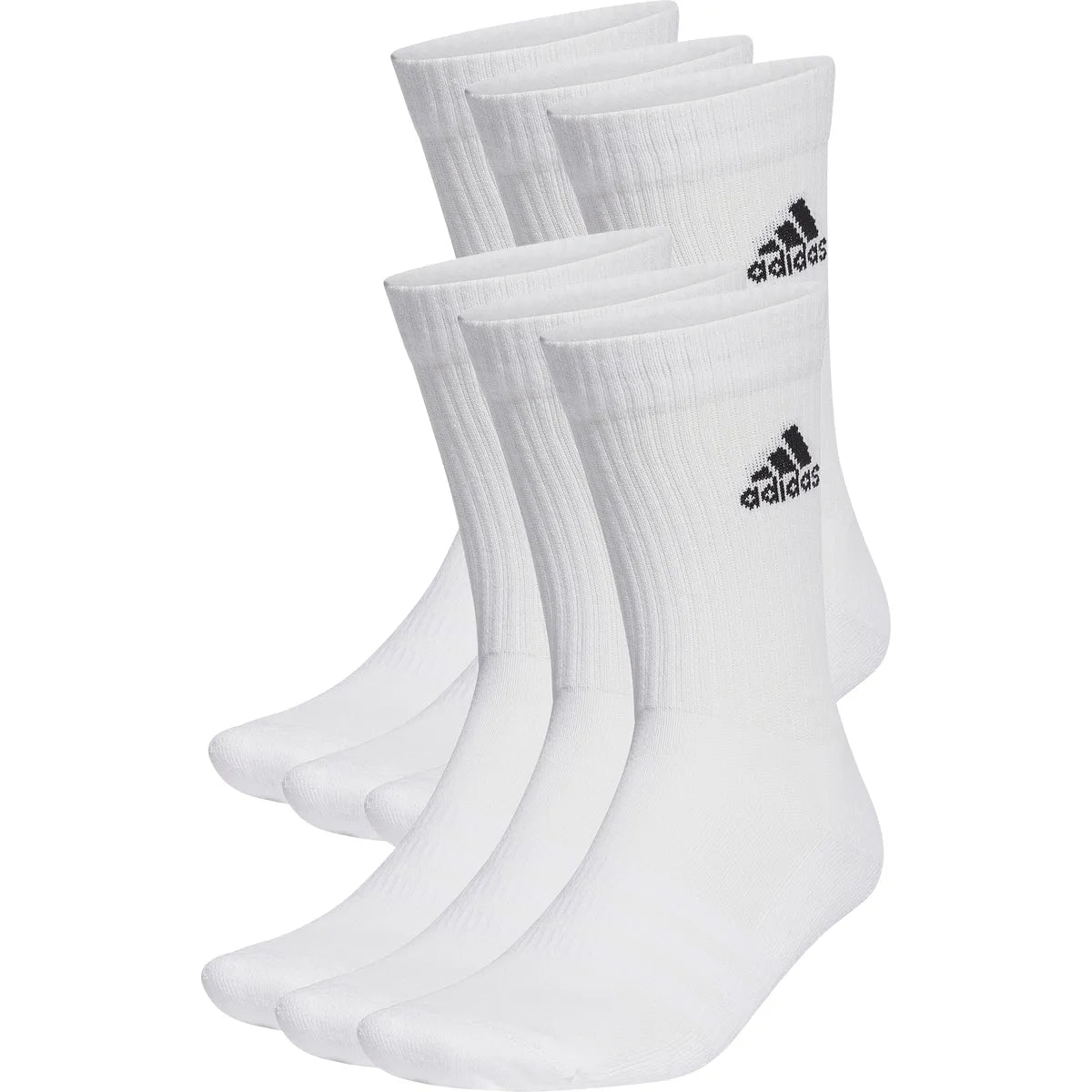 6 Paia di Calzini adidas Crew Logo (Mid)