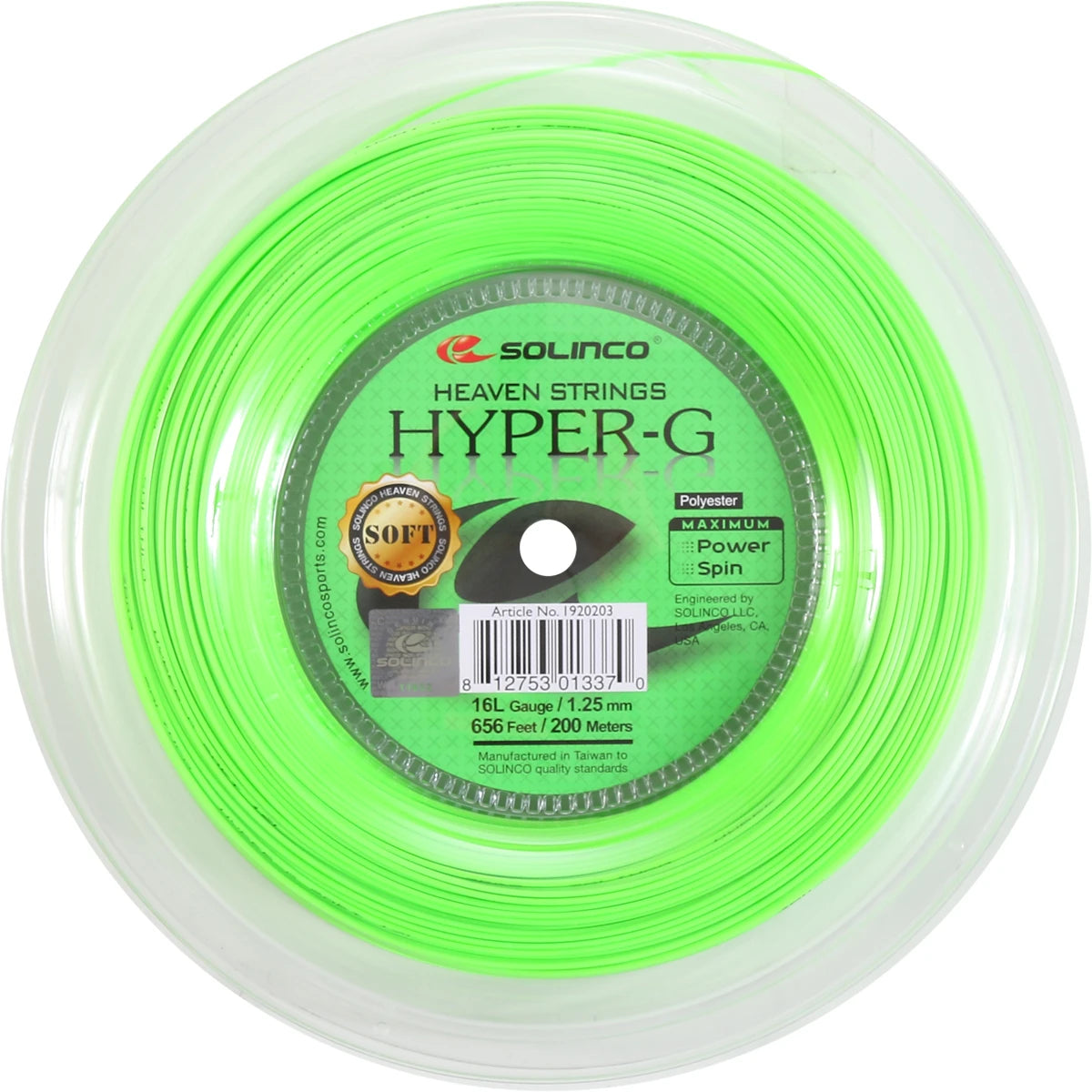 Bobina Solinco Hyper-G Soft (200 Metri)