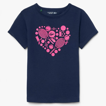 T-Shirt Lacoste Junior Ragazza Core Performance Graphic
