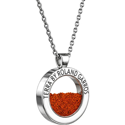 COLLANA E MEDAGLIA TERRA ACCESS ACCIAIO LUCIDO SENZA PIETRA GRANDE MODELLO