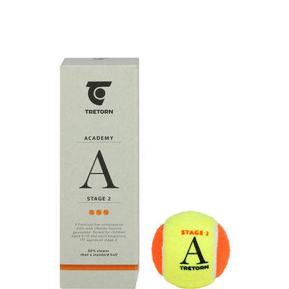Tubetto da 3 Palline Tretorn Academy Orange